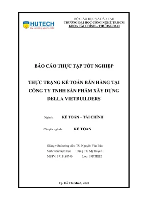 Thực Trạng Kế Toán Bán Hàng Tại Công Ty TNHH Della