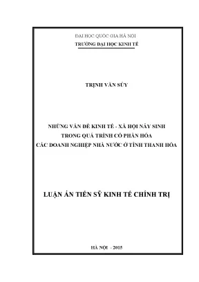 Cổ Phần Hóa Doanh Nghiệp Nhà Nước: Vấn Đề Kinh Tế - Xã