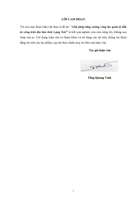 Giải Pháp Tăng Cường Quản Lý Đầu Tư Công Tại Tỉnh Lạng Sơn