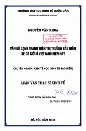 Phát Triển Cạnh Tranh Trong Thị Trường Bảo Hiểm Xe Cơ
