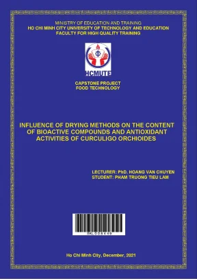 Ảnh Hưởng Của Các Phương Pháp Sấy Đến Hàm Lượng Hợp Chất 