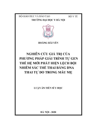 Nghiên Cứu Phương Pháp Giải Trình Tự Gen Phát Hiện Bệnh 