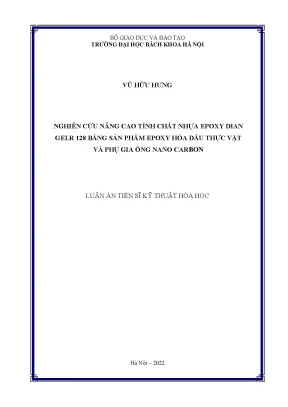 Nâng Cao Tính Chất Nhựa Epoxy Dian GELR 128 Bằng Dầu