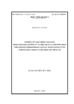 Nghiên Cứu Hiệu Quả Tiêm Methylprednisolon Acetat Ngoài 