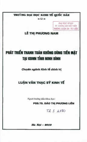 Giải Pháp Thúc Đẩy Thanh Toán Không Dùng Tiền Mặt Tại