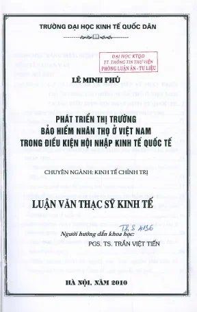 Phát Triển Thị Trường Bảo Hiểm Nhân Thọ Tại Việt Nam