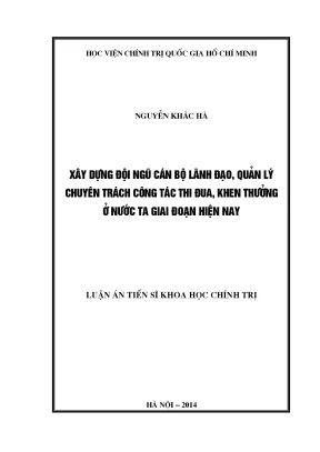 Nâng cao chất lượng cán bộ lãnh đạo trong công tác thi