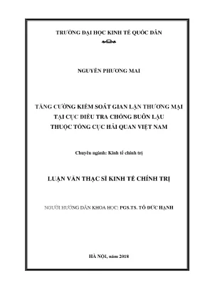 Tăng Cường Kiểm Soát Gian Lận Thương Mại Tại Cục Điều