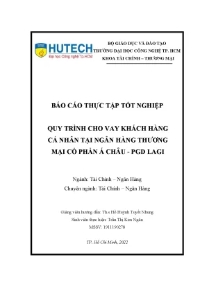 Quy Trình Cho Vay Khách Hàng Cá Nhân Tại Ngân Hàng TMCP