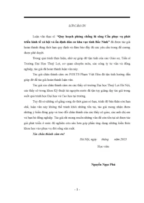 Quy hoạch phòng chống lũ sông Cầu tại Bắc Ninh: Phát