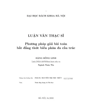 Phương Pháp Giải Bài Toán Bất Đẳng Thức Biến Phân Đa Cấu 