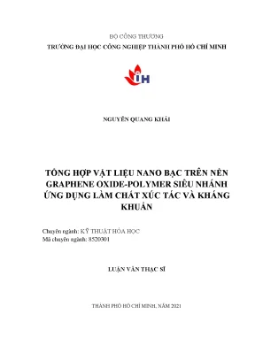 Tổng hợp vật liệu nano bạc trên nền graphene