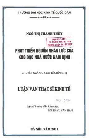 Nâng cao Nguồn Nhân Lực Kho Bạc Nhà Nước Nam Định
