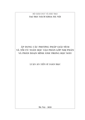Nghiên Cứu Phương Pháp Giải Tích và Tối Ưu Toán Học