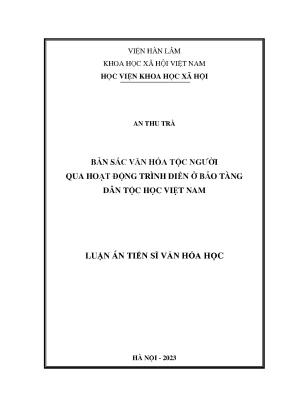 Bản Sắc Văn Hóa Tộc Người Qua Hoạt Động Trình Diễn Tại