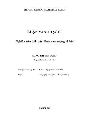 Nghiên Cứu Phân Tích Mạng Xã Hội Tại Trường Đại Học Bách 