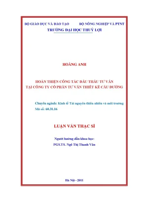 Cải Thiện Công Tác Đấu Thầu Tại Công Ty Cổ Phần Tư Vấn 