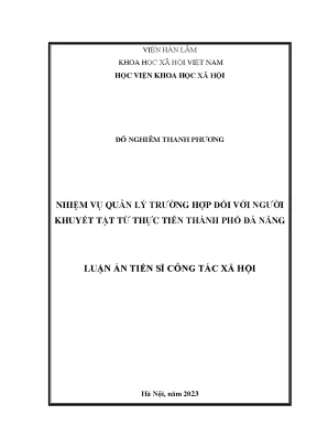 Nghiên Cứu Quản Lý Trường Hợp Đối Với Người Khuyết Tật