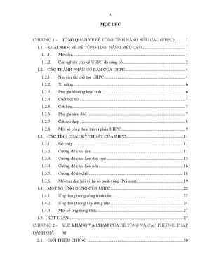 Tổng Quan Về Bê Tông Tính Năng Siêu Cao (UHPC) và Ứng