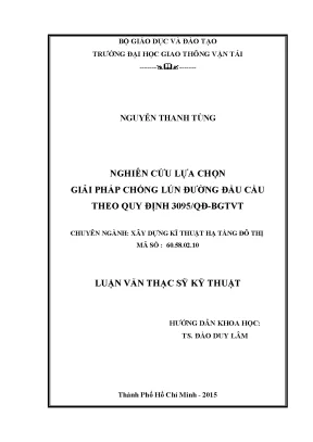 Giải Pháp Chống Lún Đường Đầu Cầu Theo Quy Định