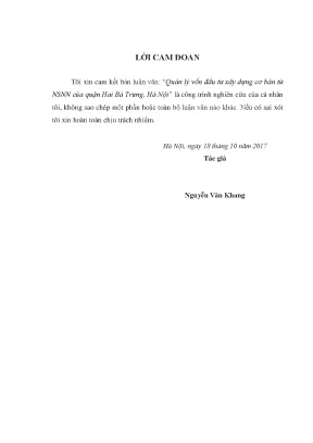 Quản lý hiệu quả vốn đầu tư xây dựng cơ bản từ ngân sách 