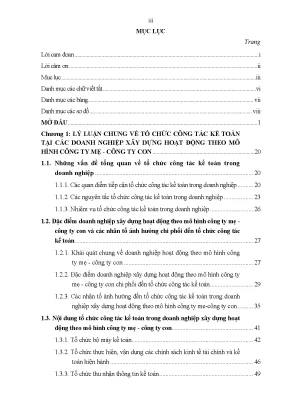 Tổ Chức Công Tác Kế Toán Tại Doanh Nghiệp Xây Dựng: Phân