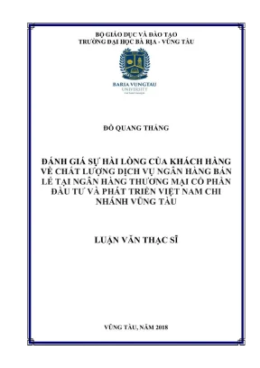 Đánh giá sự hài lòng khách hàng về dịch vụ ngân hàng bán