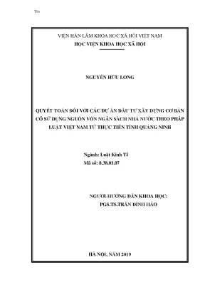 Quyết Toán Dự Án Đầu Tư Xây Dựng Tại Quảng Ninh: Thực