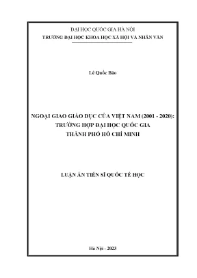 Ngoại Giao Giáo Dục Việt Nam 2001-2020: Nghiên Cứu Từ