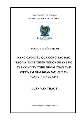 Nâng Cao Hiệu Quả Đào Tạo Nguồn Nhân Lực Tại Công Ty