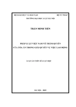 Thẩm quyền của Tòa án trong giải quyết vụ việc lao động