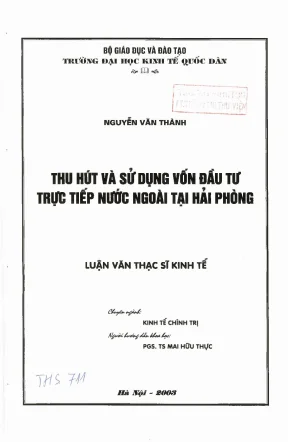 Nâng cao khả năng thu hút vốn đầu tư trực tiếp nước