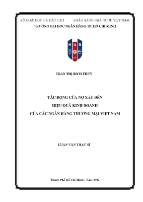 Tác Động Của Nợ Xấu Đến Hiệu Quả Kinh Doanh Của Ngân