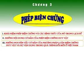 Khái Niệm và Hình Thức của Phép Biến Chứng Duy Vật trong
