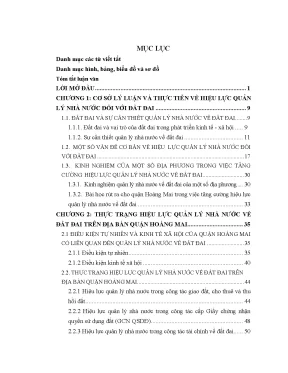 Tăng Cường Hiệu Lực Quản Lý Nhà Nước Về Đất Đai Tại Quận