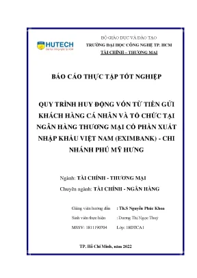 Quy Trình Huy Động Vốn Từ Tiền Gửi Tại Eximbank