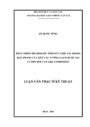 Mô Hình Dự Tính Sức Chịu Tải Kết Cấu Tường Gạch Gia