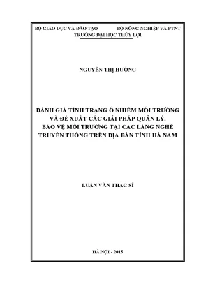 Đánh Giá Ô Nhiễm Môi Trường và Giải Pháp Bảo Vệ Tại Các