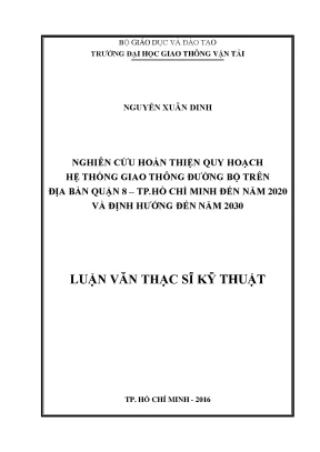 Nghiên Cứu Quy Hoạch Hệ Thống Giao Thông Đường Bộ Quận 