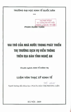 Vai Trò Của Nhà Nước Trong Phát Triển Thị Trường Dịch Vụ