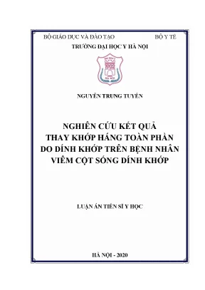 Nghiên Cứu Kết Quả Thay Khớp Háng Toàn Phần Ở Bệnh Nhân 