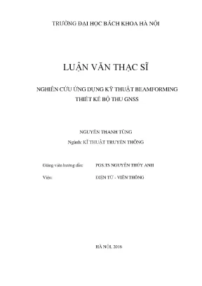 Nghiên Cứu Ứng Dụng Kỹ Thuật Beamforming Trong Thiết Kế 