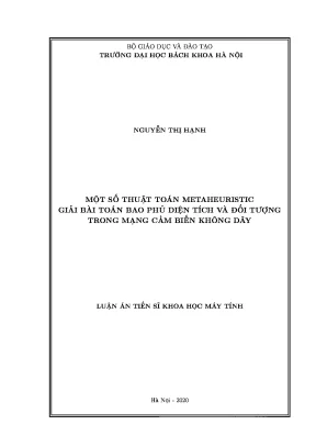 Thuật toán metaheuristic bao phủ diện tích trong WSN