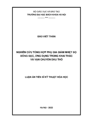 Nghiên Cứu Phụ Gia Giảm Nhiệt Độ Đông Đặc Trong Khai