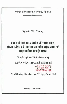 Vai Trò Của Nhà Nước Trong Thực Hiện Công Bằng Xã Hội