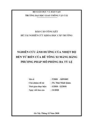 Nghiên Cứu Ảnh Hưởng Của Nhiệt Độ Đến Từ Biến Của Bê 
