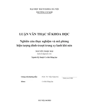 Nghiên Cứu Hiện Tượng Dính-Trượt Trong Xy Lanh Khí Nén