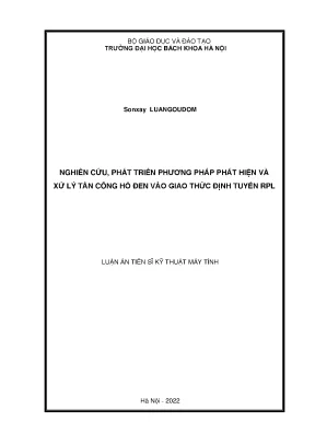 Nghiên Cứu Phát Triển Phương Pháp Phát Hiện Tấn Công Hố