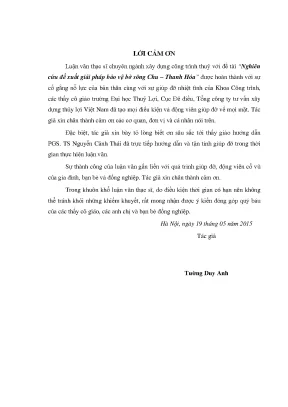 Giải Pháp Bảo Vệ Bờ Sông Chu – Thanh Hóa