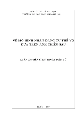 Mô Hình Nhận Dạng Tư Thế Võ Dựa Trên Ảnh Chiều Sâu Tại